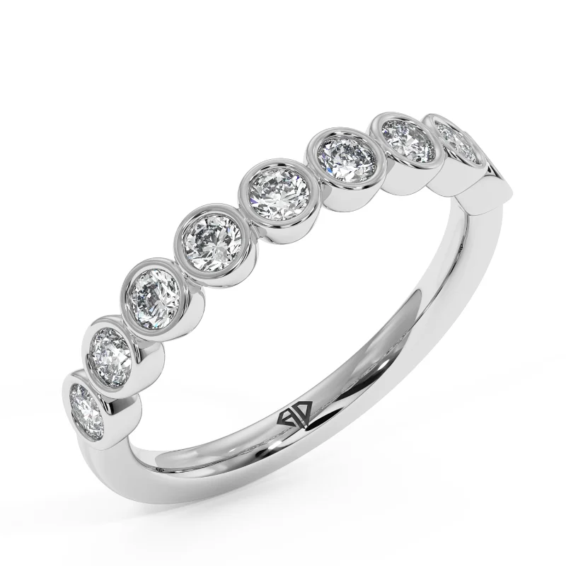 bezel set eternity ring