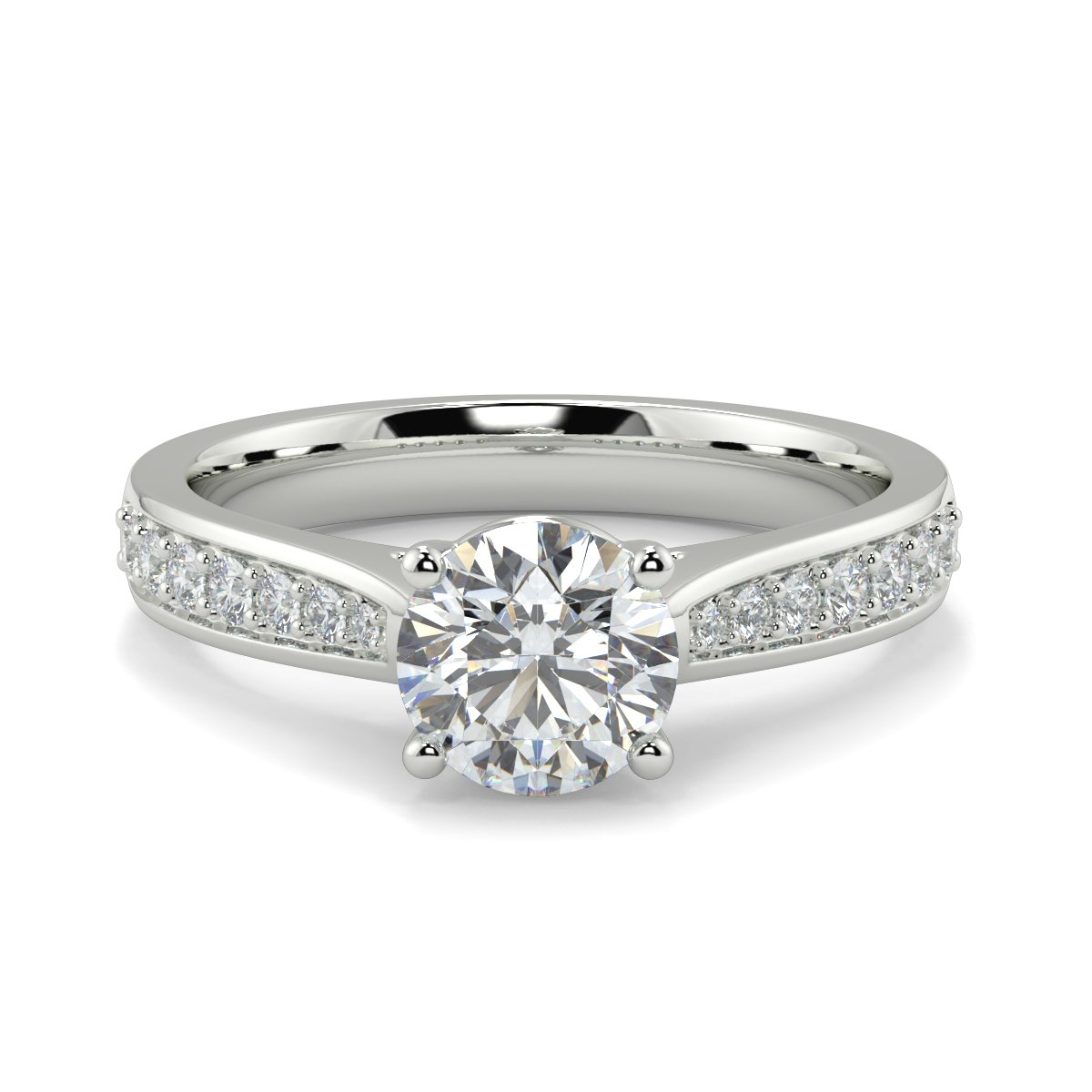 Halo engagement ring