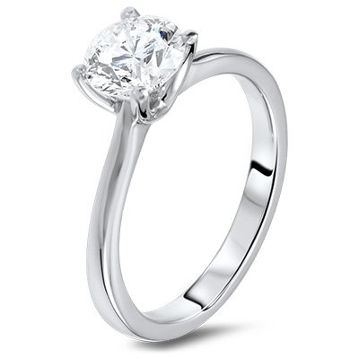 Diamond solitaire ring
