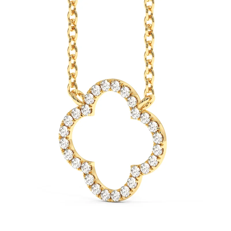 yellow gold diamond pendant