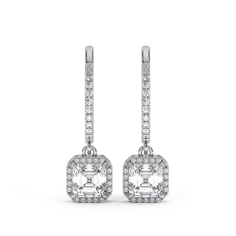 9K White Gold Helena Earrings