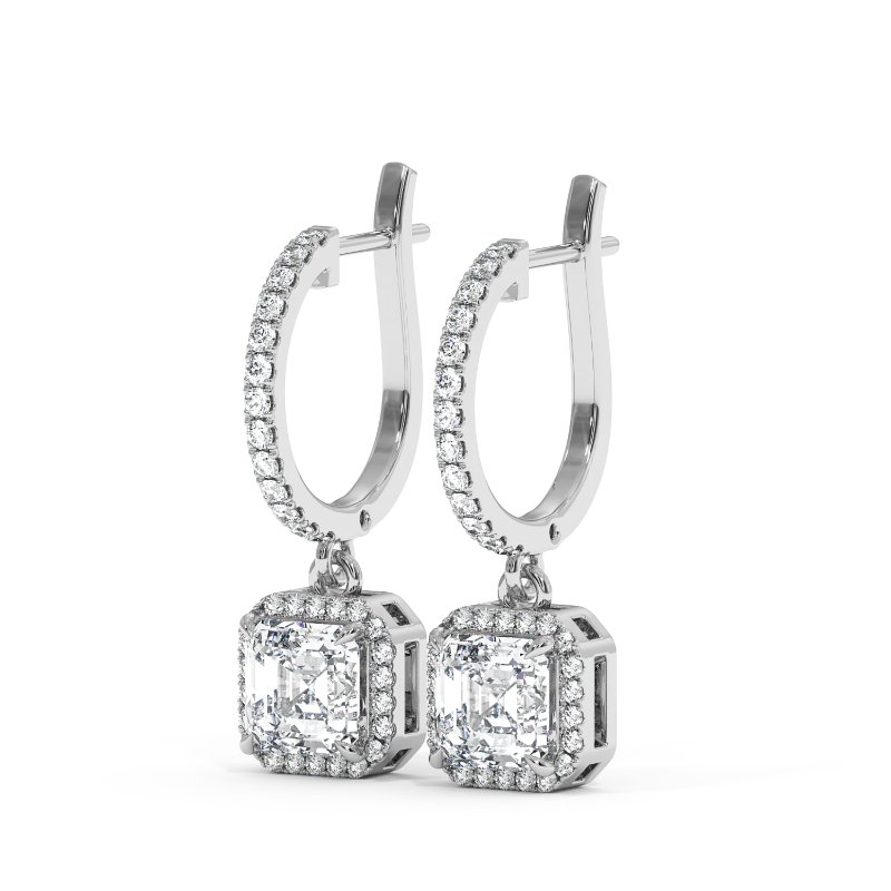 9K White Gold Helena Earrings