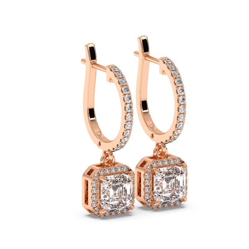9K Rose Gold Helena Earrings