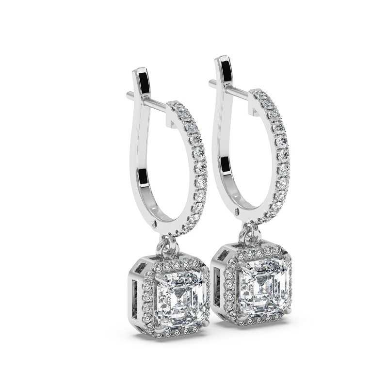 9K White Gold Helena Earrings
