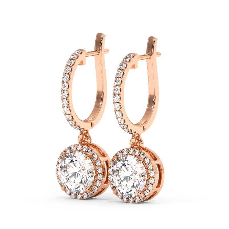 9K Rose Gold Helena Earrings