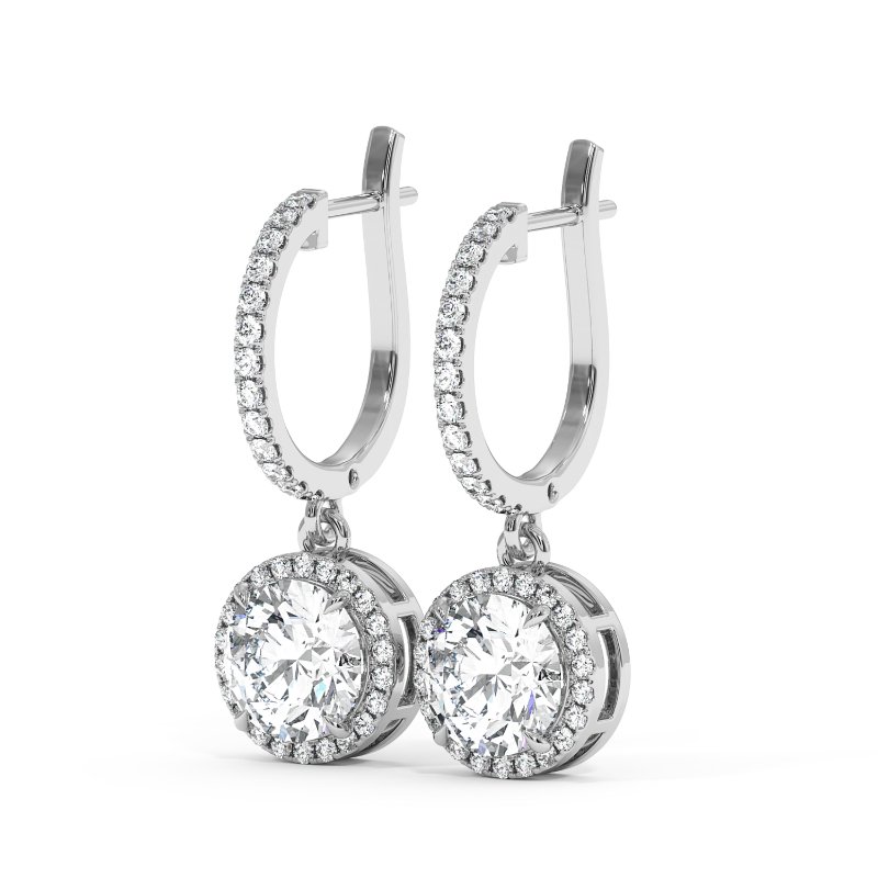 9K White Gold Helena Earrings