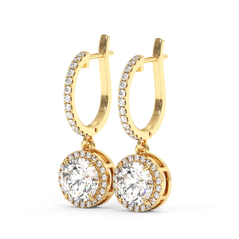 9K Yellow Gold Helena Earrings