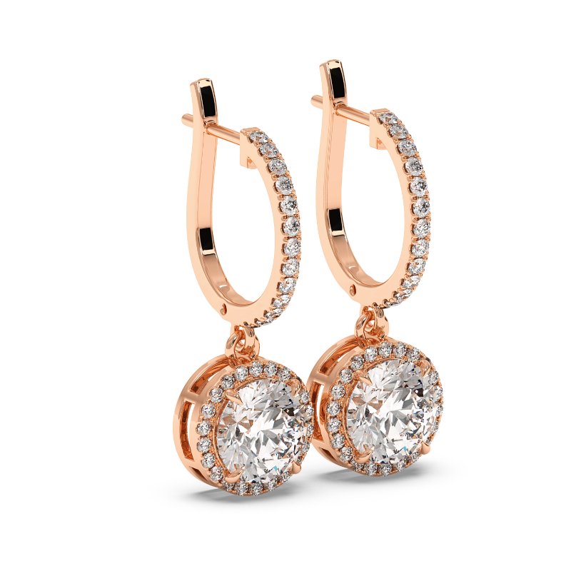 9K Rose Gold Helena Earrings