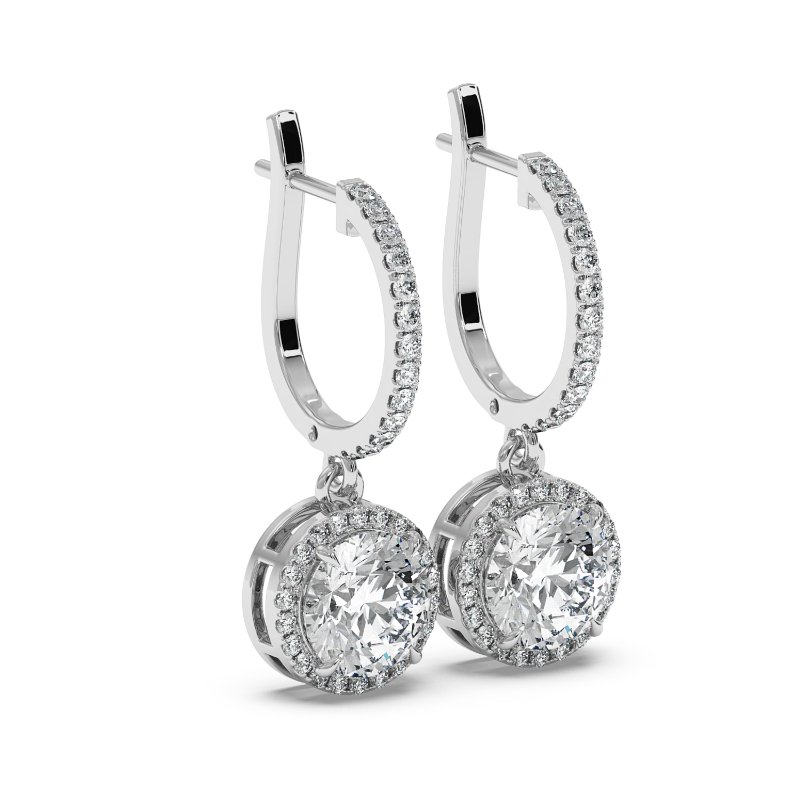 9K White Gold Helena Earrings