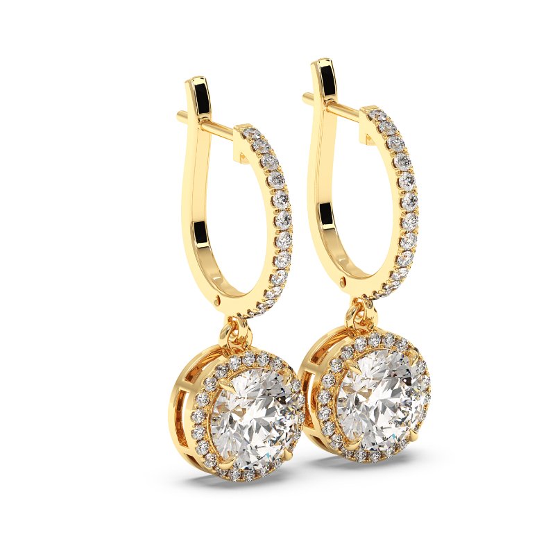 9K Yellow Gold Helena Earrings