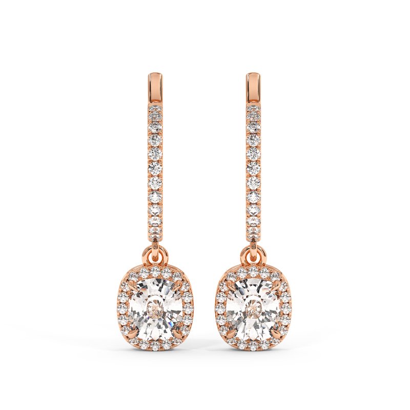 9K White Gold Helena Earrings