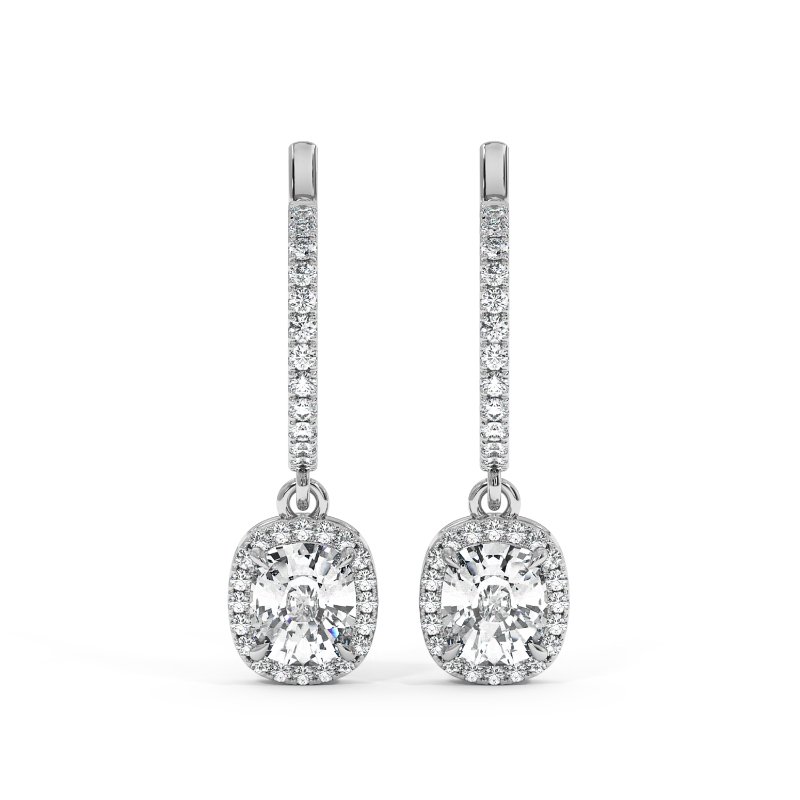 9K White Gold Helena Earrings