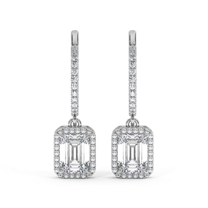 9K White Gold Helena Earrings