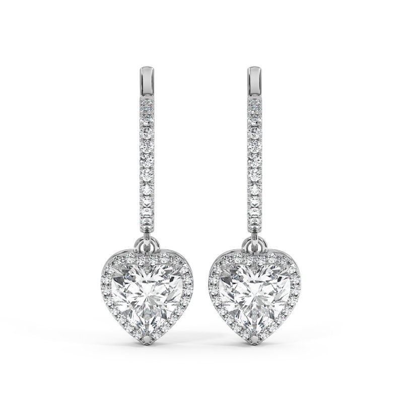 9K White Gold Helena Earrings
