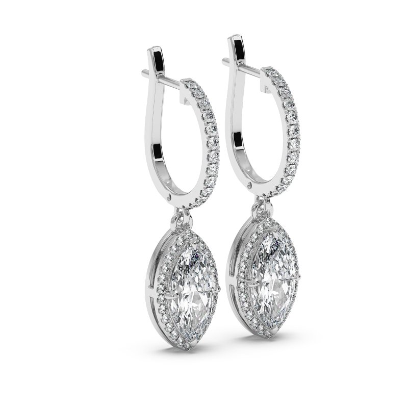 Platinum Helena Earrings