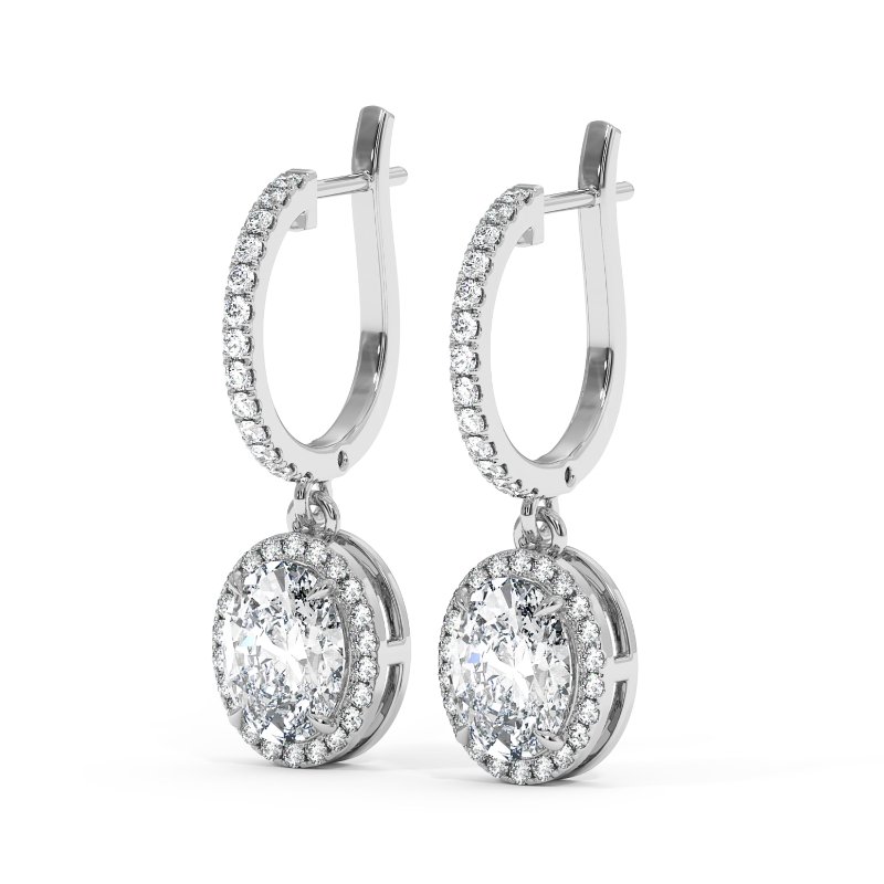 Platinum Helena Earrings