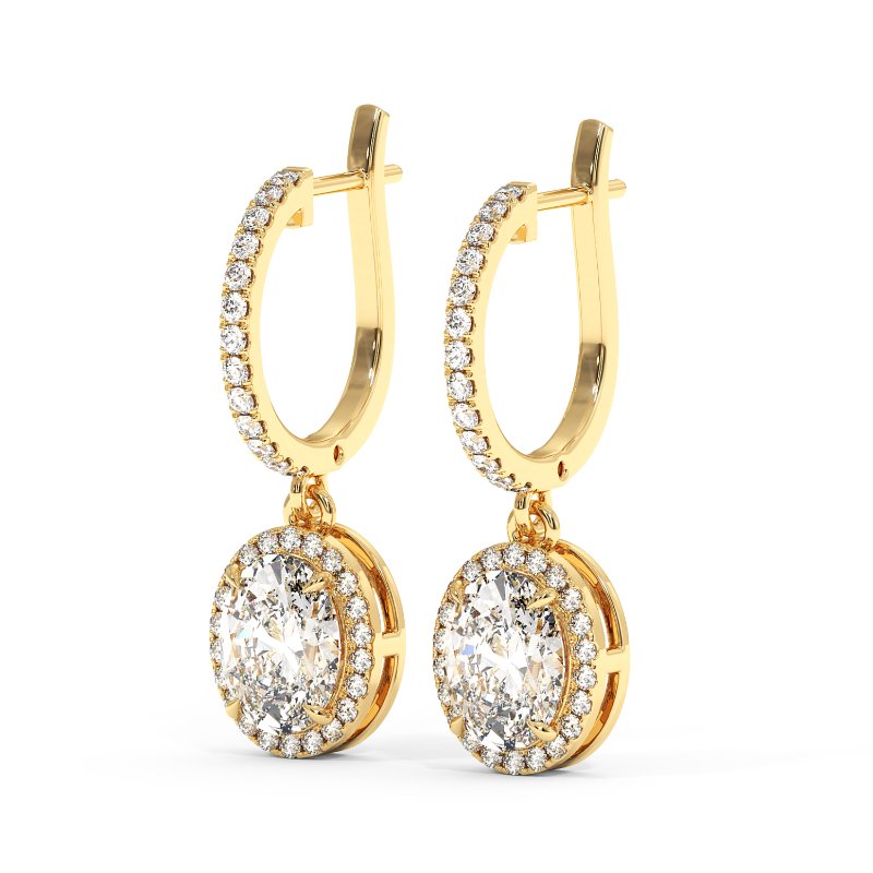 9K Yellow Gold Helena Earrings