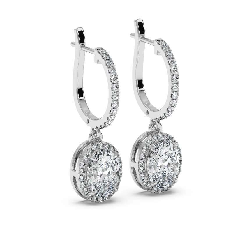 Platinum Helena Earrings