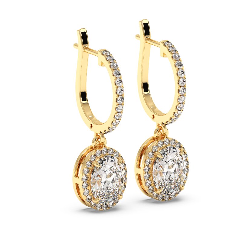 9K Yellow Gold Helena Earrings