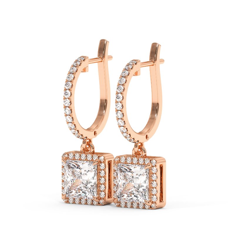 9K Rose Gold Helena Earrings
