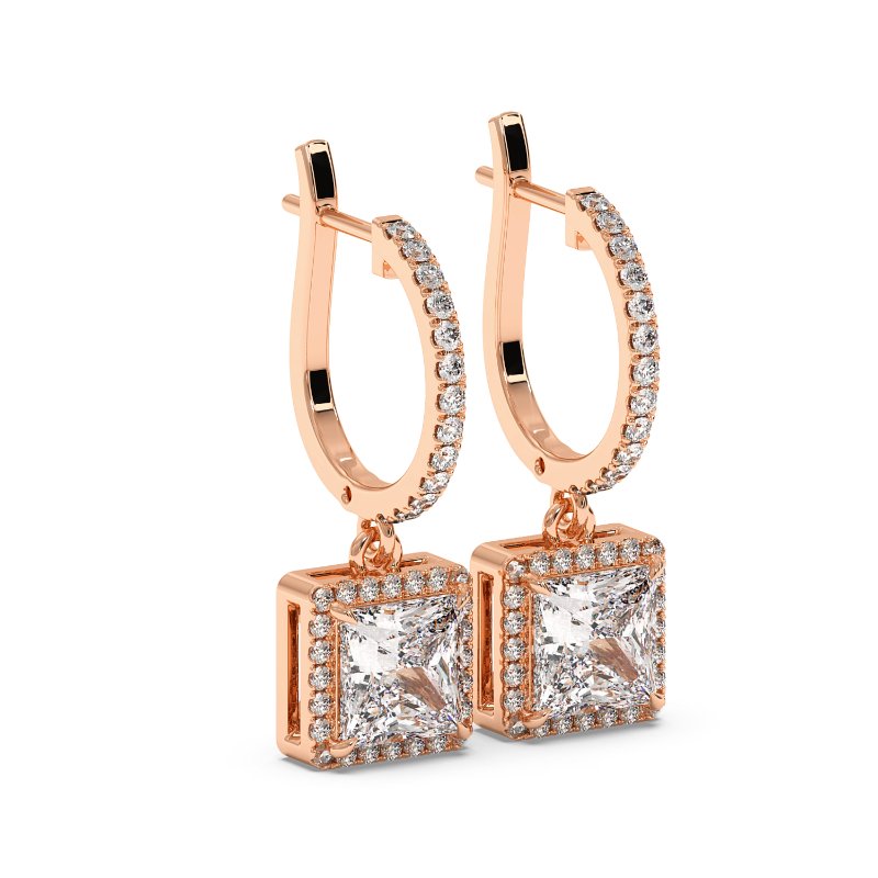 9K Rose Gold Helena Earrings