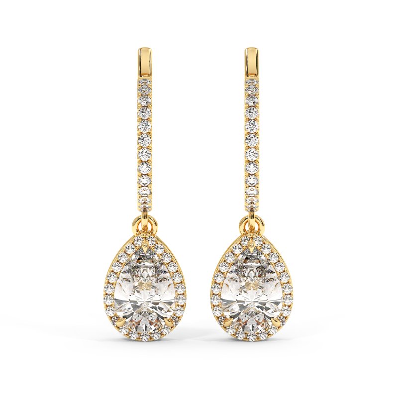 9K White Gold Helena Earrings