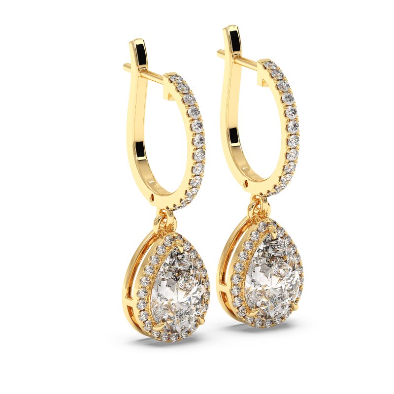 9K Yellow Gold Helena Earrings