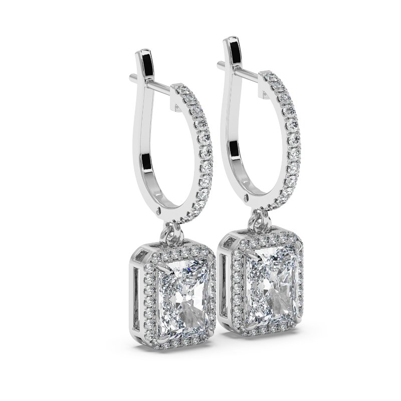 9K White Gold Helena Earrings