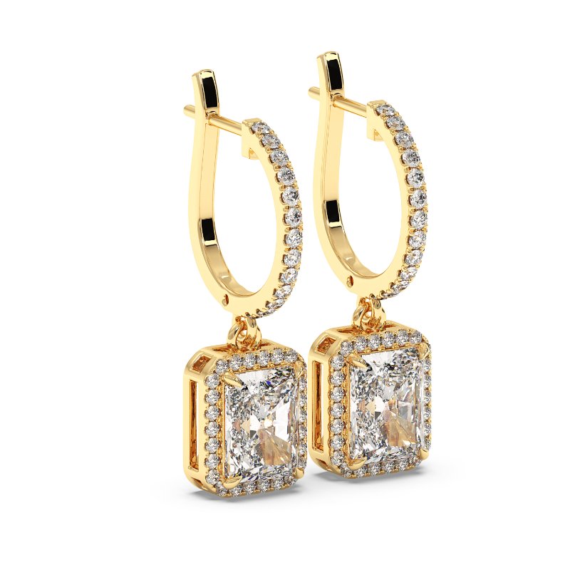 9K Yellow Gold Helena Earrings