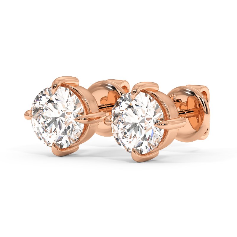 9K Rose Gold Georgia Earrings