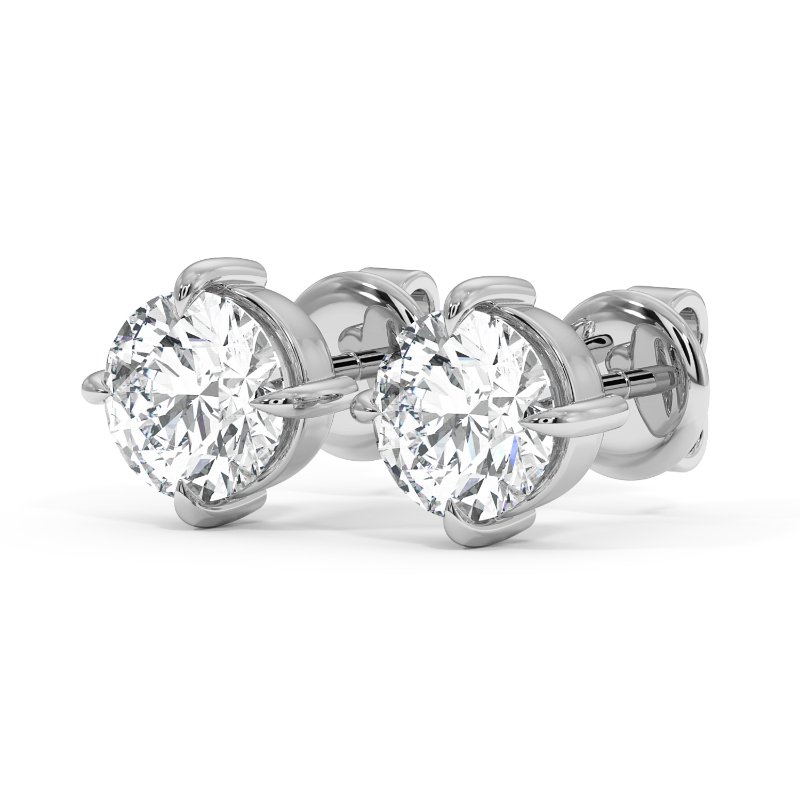 9K White Gold Georgia Earrings