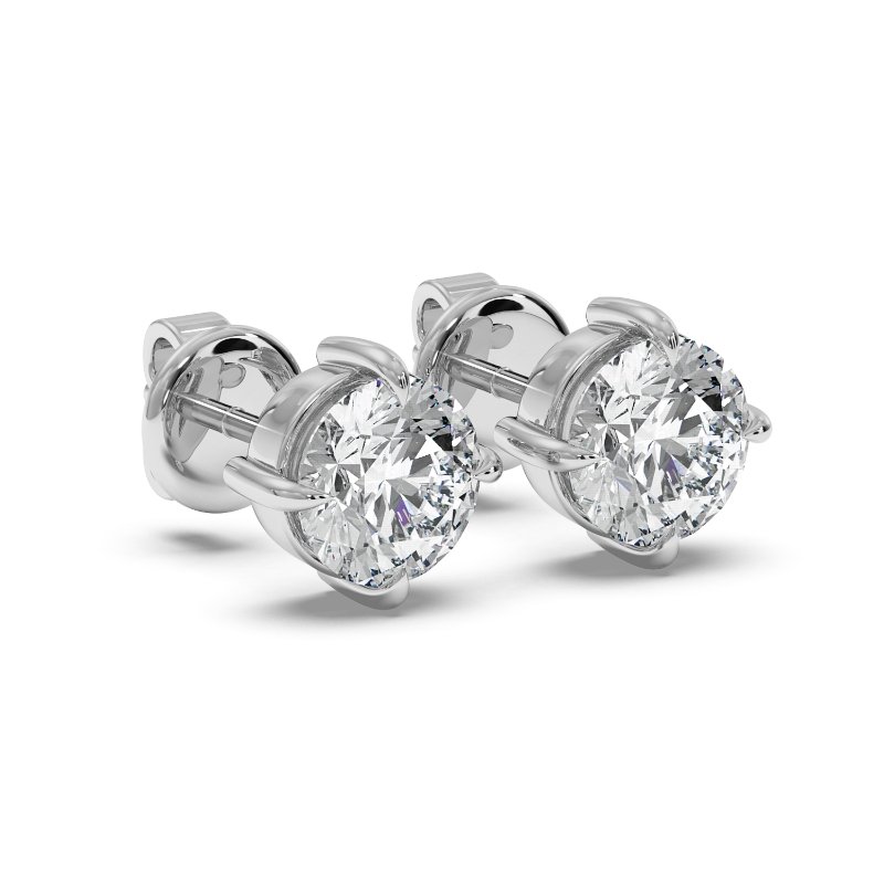 9K White Gold Georgia Earrings