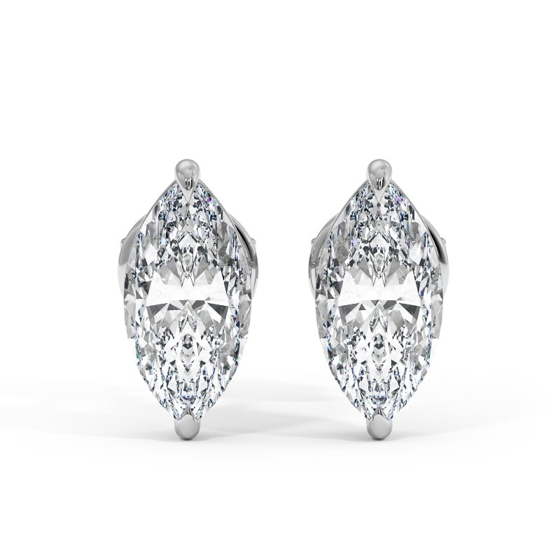 9K White Gold Georgia Earrings