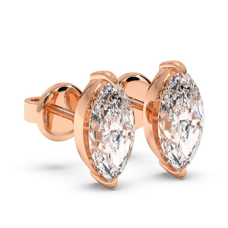 9K Rose Gold Georgia Earrings