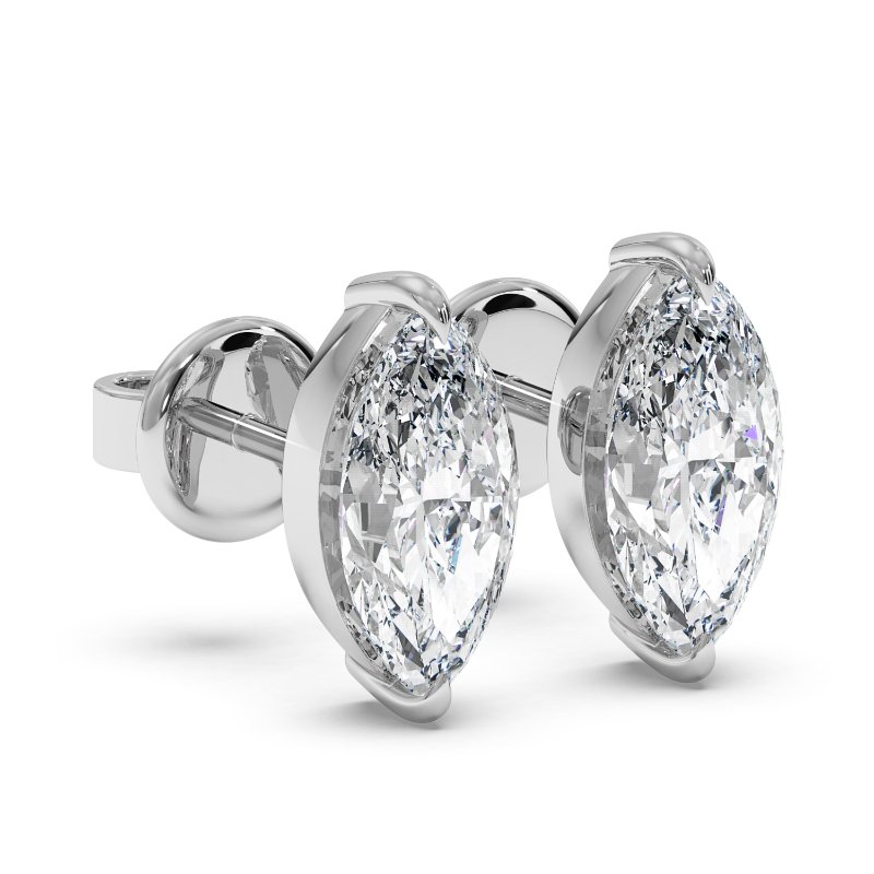 9K White Gold Georgia Earrings