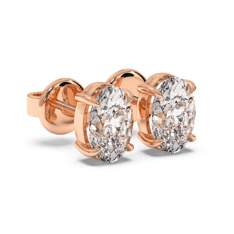 9K Rose Gold Georgia Earrings