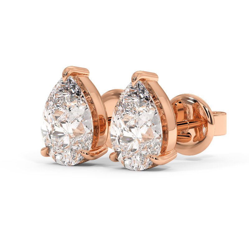 9K Rose Gold Georgia Earrings