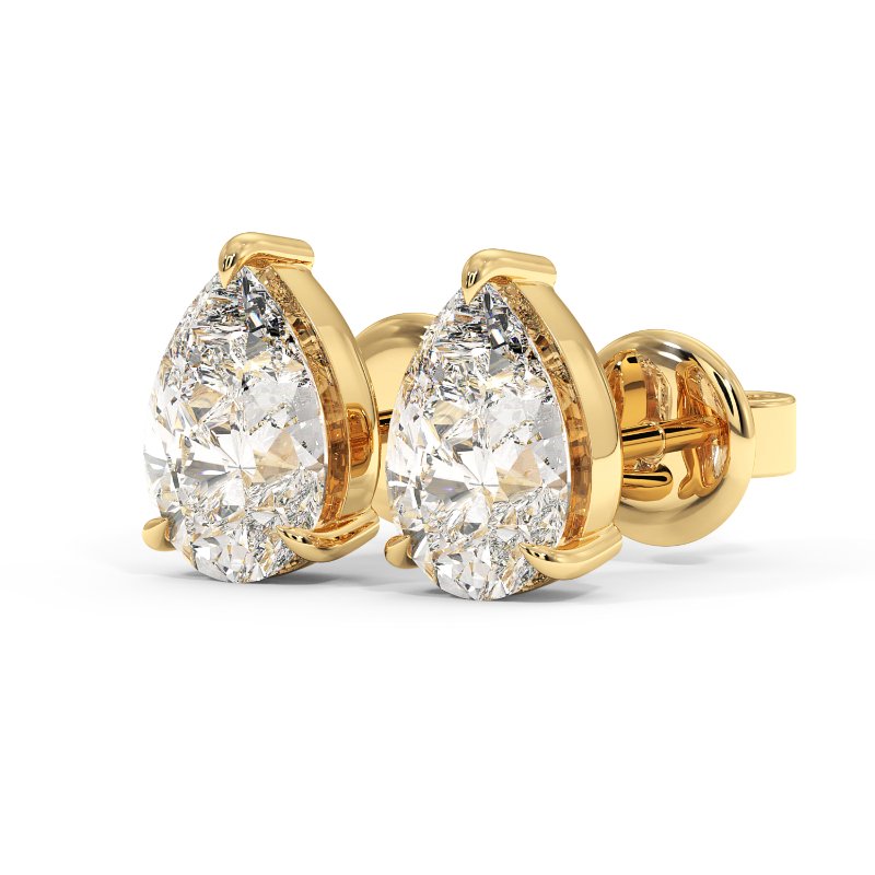 9K Yellow Gold Georgia Earrings