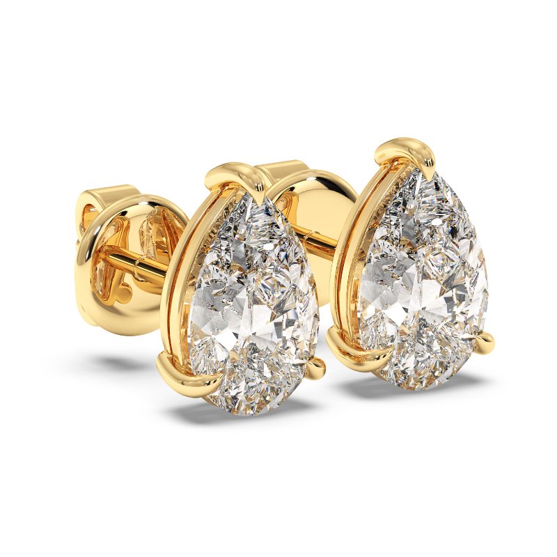 9K Yellow Gold Savannah Earrings