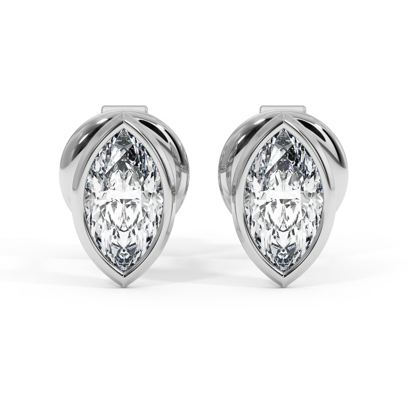9K White Gold Charlotte Earrings