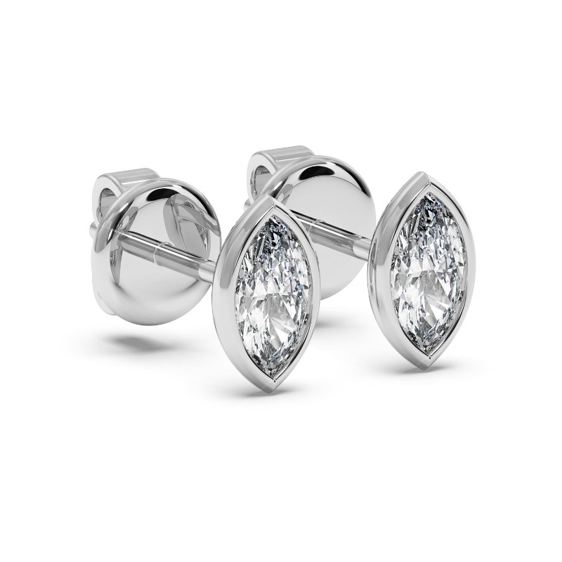 9K White Gold Charlotte Earrings