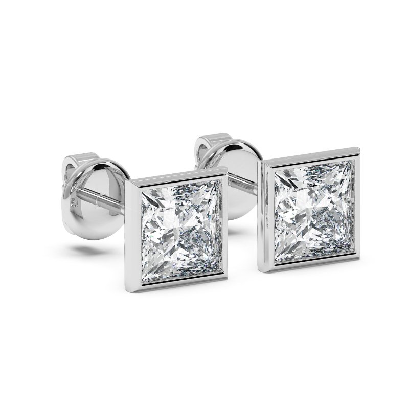 9K White Gold Charlotte Earrings