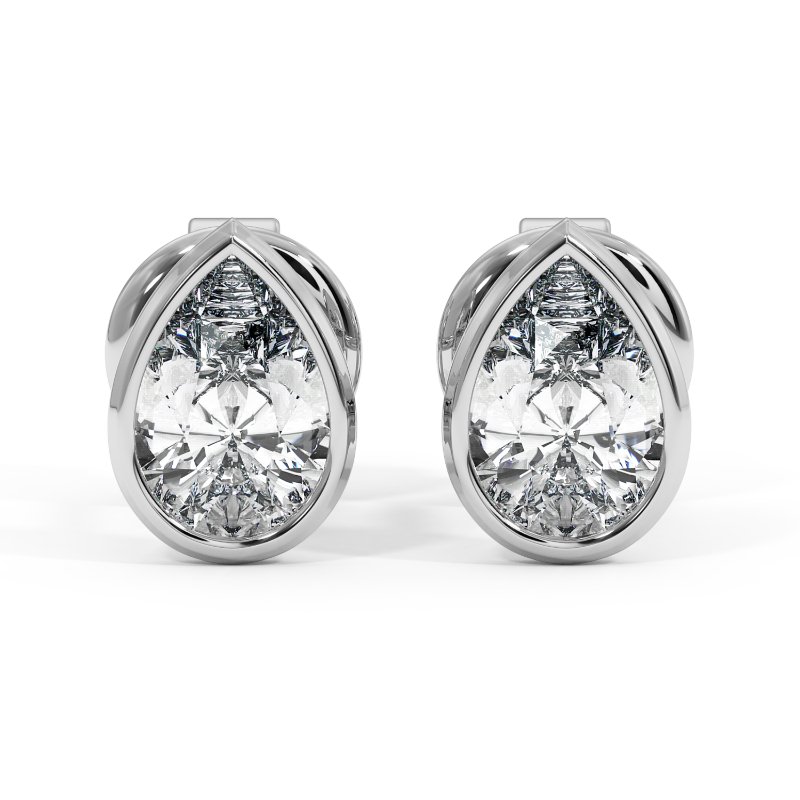 9K White Gold Charlotte Earrings