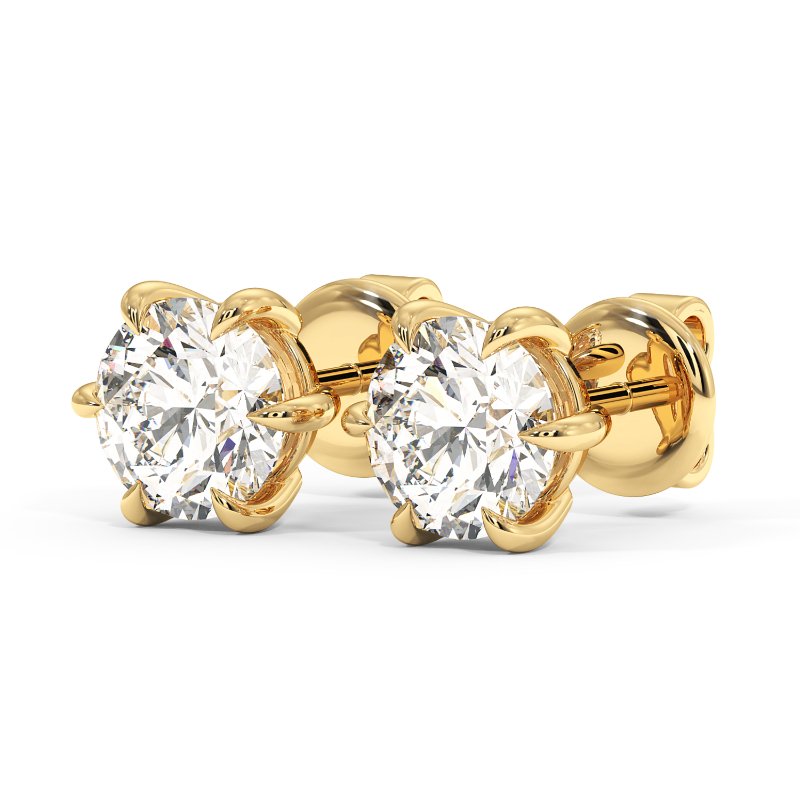 9K Yellow Gold Brooke Earrings