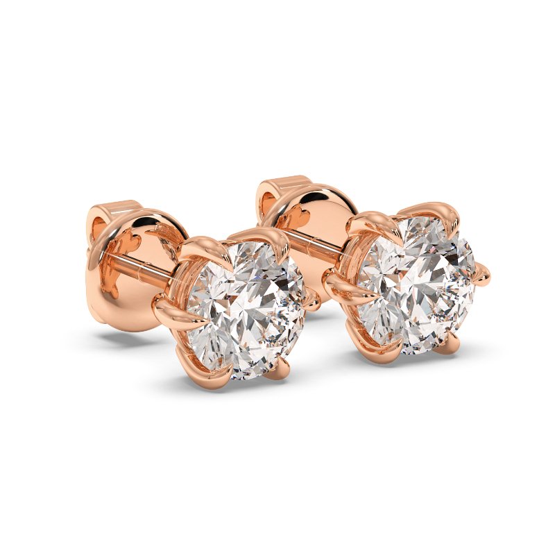 9K Rose Gold Brooke Earrings