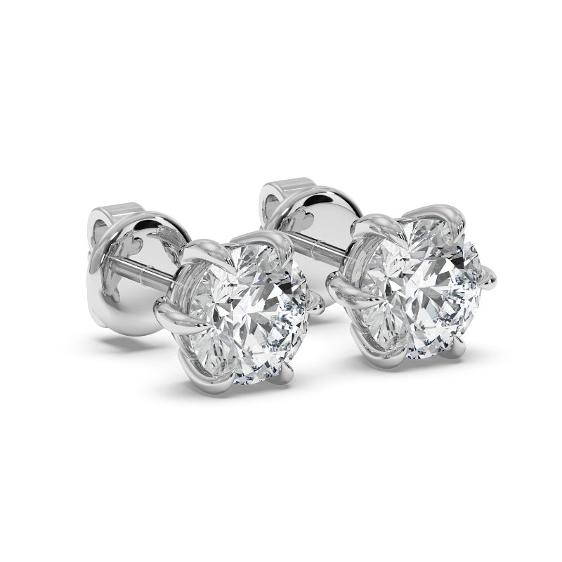 9K White Gold Brooke Earrings