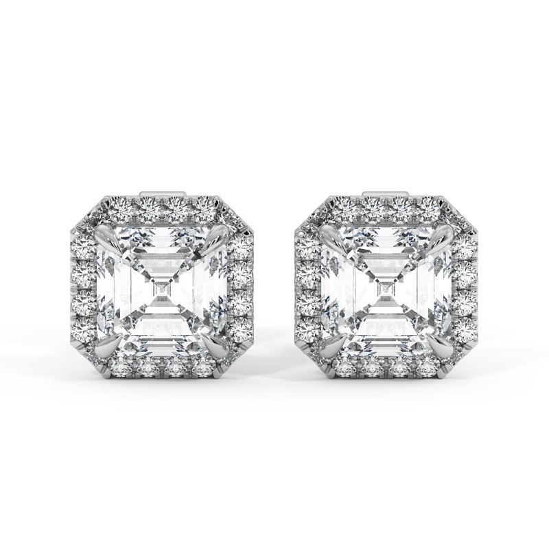 9K White Gold London Earrings