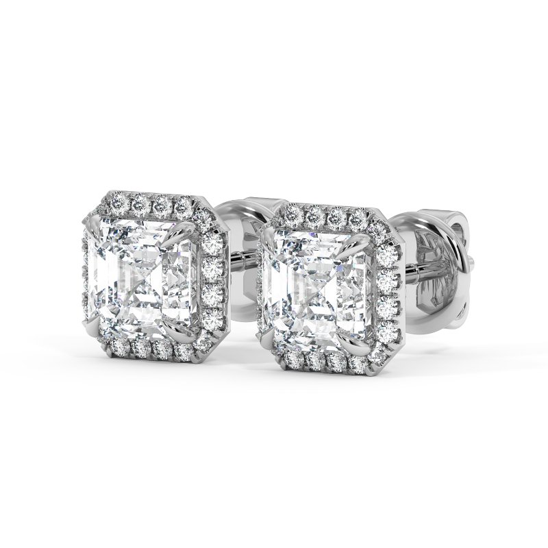 9K White Gold London Earrings