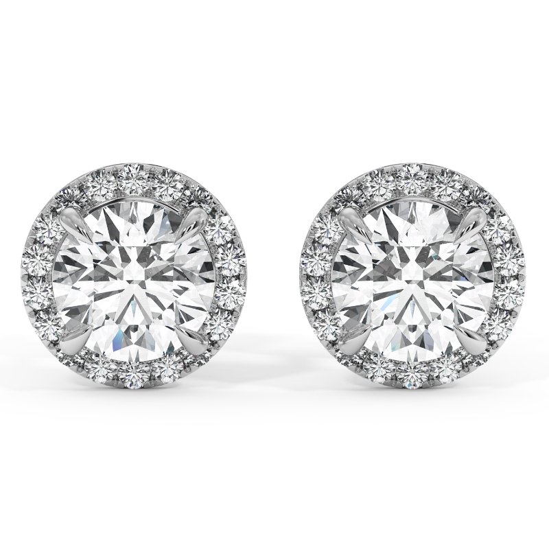 9K White Gold London Earrings