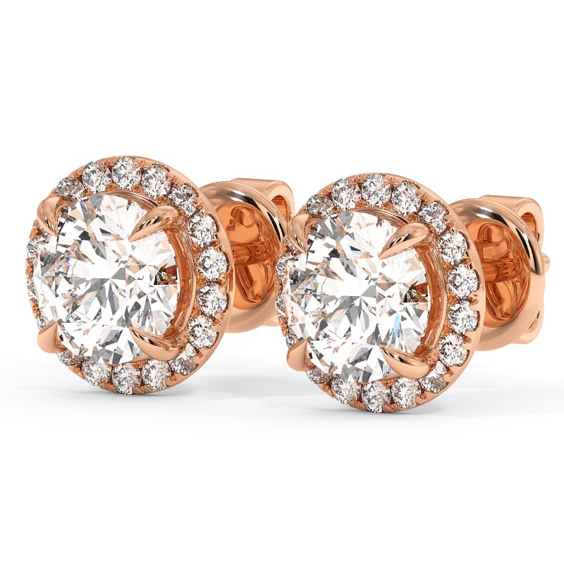 9K Rose Gold London Earrings